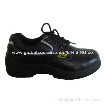 Black PU ESD Safety Shoes, Machine Washable
